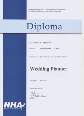 diploma wedding plannere